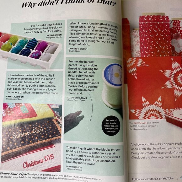 American Patchwork Quilting Crafting Magazine Dec 2021 Issue 173  Vol 29 No 6 u - Picture 5 of 11